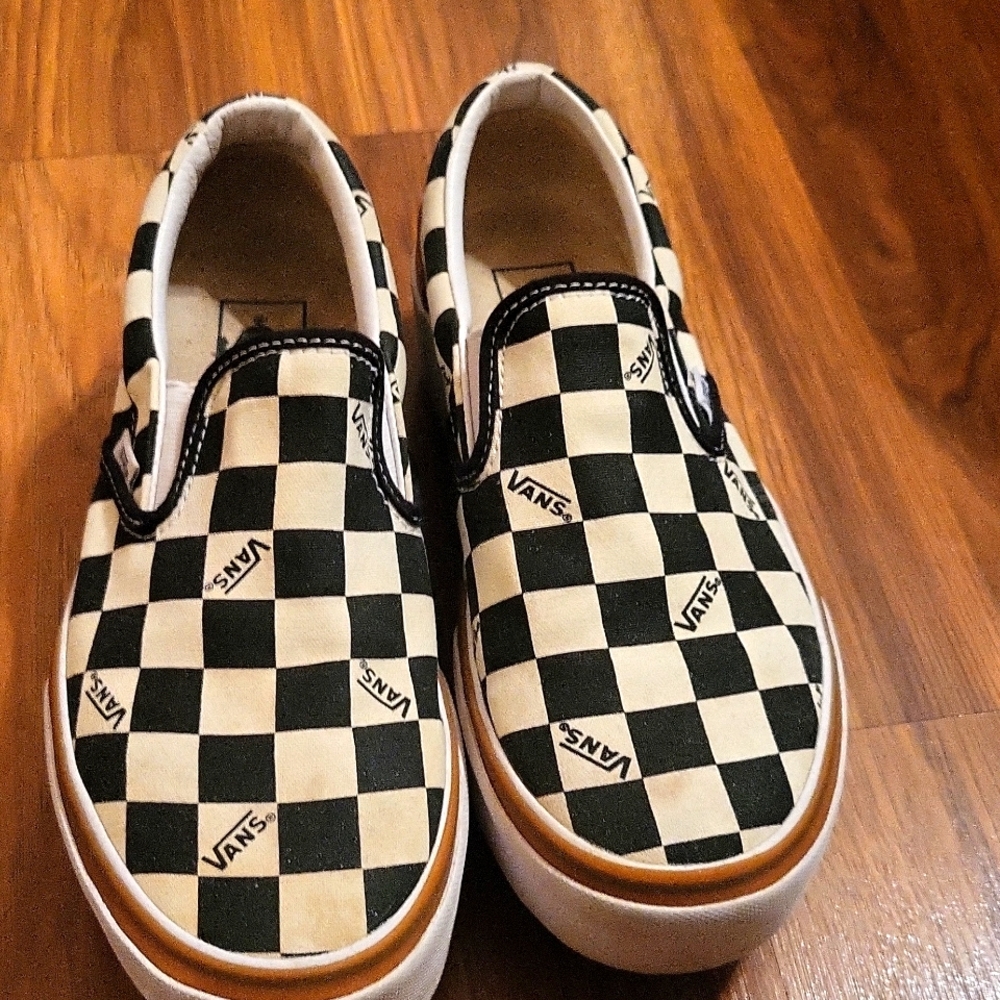Vans platforms checkers